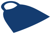 Duplo Cape with Elastic Loop in Blue