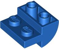 Brick Curved Inverted 2 x 2 with 1 x 2 Cutouts in Blue