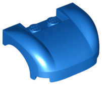 Vehicle Body, Wheel Arch / Mudguard 3 x 4 x 1 2/3 Curved Fenders [Plain] in Blue