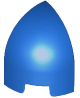 Brick Round Curved 1 x 1 x 1 1/3 Quarter Dome in Blue