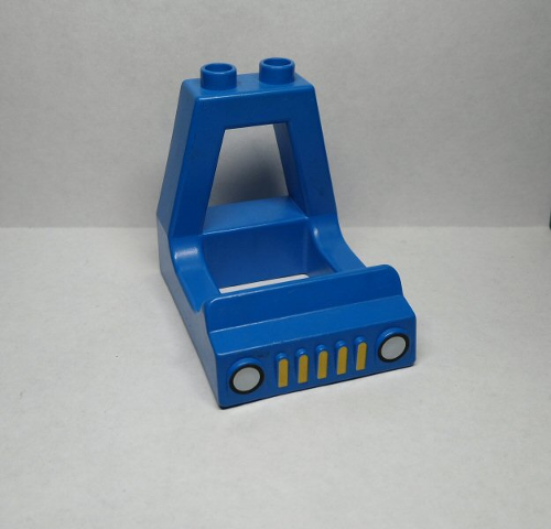 Duplo Truck Cab with Grill and Headlights Print in Blue
