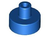 Tile Special Round 1 x 1 with Hollow Bar in Blue