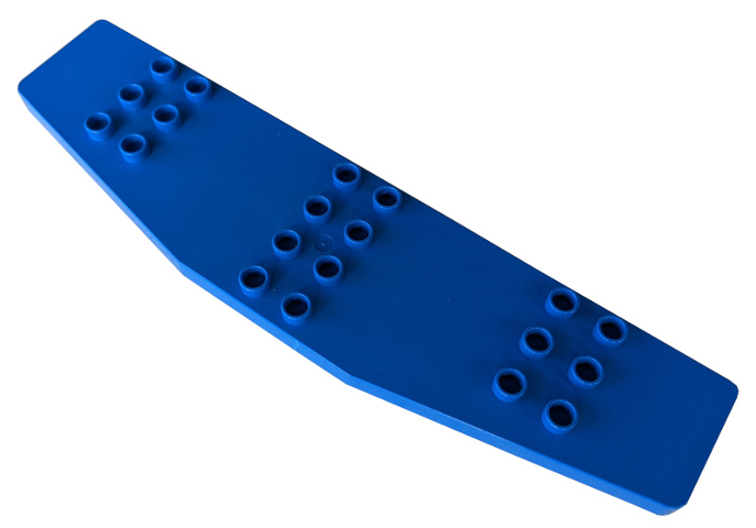 Duplo Airplane / Jetliner Wings 4 x 16 x 1/2 in Blue