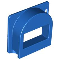 Duplo Door / Window / Mailbox Raised in Blue