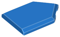 Tile Special 2 x 3 Pentagonal in Blue
