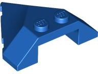 Brick Wedged, Sloped 4 x 4 Pointed in Blue