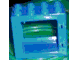 Duplo Door / Window Frame with Raised Door Outline in Blue