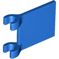 Flag 2 x 2 Square [Thin Clips] in Blue