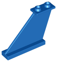 Wing, Tail 4 x 1 x 3 in Blue