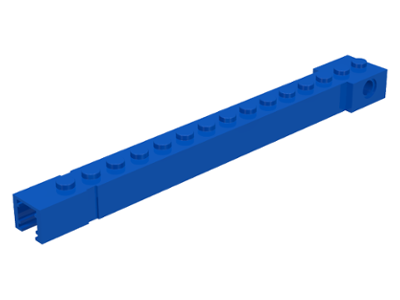 Crane Arm Outside, Wide, 15 Studs, End Notch in Blue