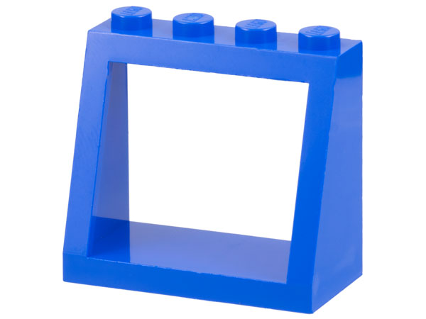 Windscreen 2 x 4 x 3 Frame with Solid Studs in Blue