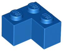 Brick 2 x 2 Corner in Blue