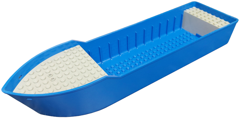 Boat 38 x 10 x 5 2/3 [Complete Assembly] in Blue