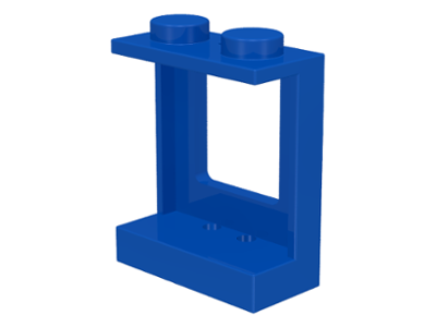 Window 1 x 2 x 2 Plane, Solid Studs in Blue