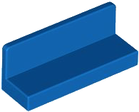 Panel 1 x 3 x 1 in Blue