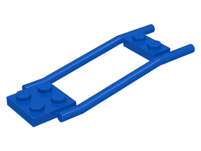 Animal / Creature Accessory, Horse Hitching, 1 x 2 Plate and 2 x 2 Plate [Studded] in Blue