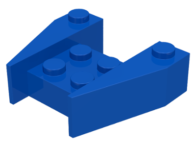 Brick Wedged 3 x 4 [No Stud Notches] in Blue