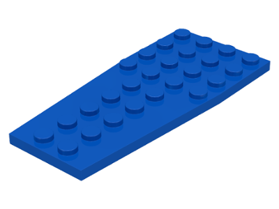 Wedge Plate 4 x 9 without Stud Notches in Blue
