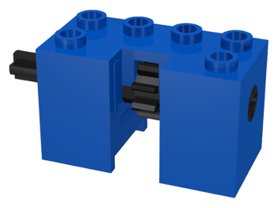Technic Rack Winder [Complete Assembly] in Blue