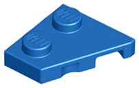 Wedge Plate 2 x 2 Left in Blue