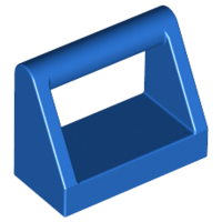 Tile Special 1 x 2 with Handle in Blue