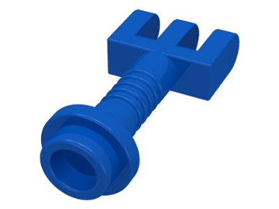 Hinge Bar with 3 Fingers and End Stud (Control Lever) in Blue