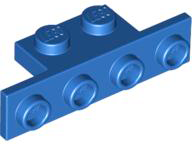 Bracket 1 x 2 - 1 x 4 [Square Corners] in Blue