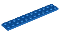 Plate 2 x 12 in Blue