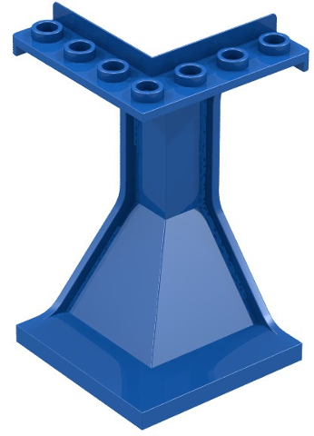 Panel 4 x 4 x 6 Corner Concave in Blue