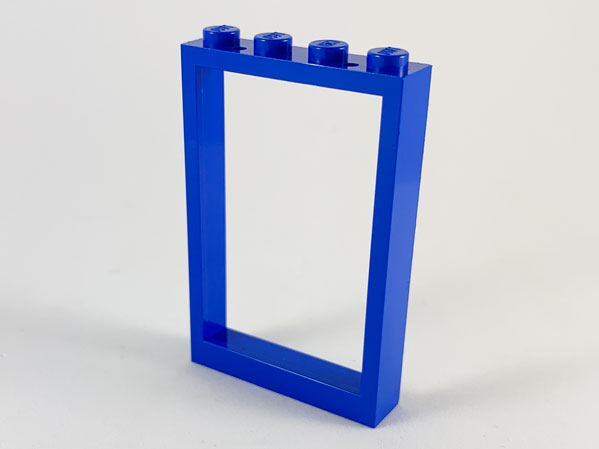 Window 1 x 4 x 5 with Solid Studs in Blue