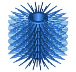 Street Sweeper Brush in Blue