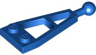 Plate Special 1 x 2 with Long Towball in Blue