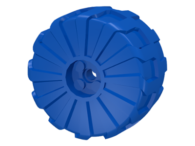 Wheel Hard Plastic Large (54mm D. x 30mm) in Blue