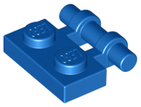 Plate Special 1 x 2 Side Handle [Free Ends] in Blue