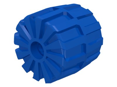Wheel Hard Plastic Medium (35mm D. x 31mm) in Blue