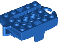 Vehicle Base, Roller Coaster Car 4 x 5 in Blue