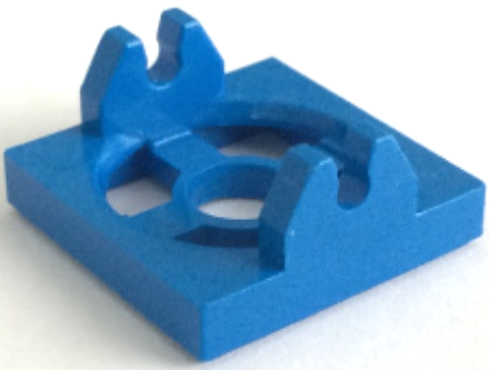 Magnet Holder Tile 2 x 2 - Short Arms in Blue
