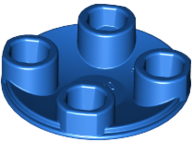 Plate Round 2 x 2 with Rounded Bottom [Boat Stud] in Blue