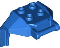 Plate Special, 2 x 2 Studs and Handle, Closed Ends (Mech Chest Plate / Armor) in Blue