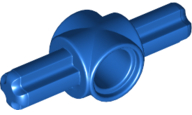 Technic Pin Connector Hub with 2 Axles in Blue