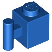 Brick Special 1 x 1 with Handle in Blue