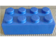 Brick Soft 2 x 4 in Blue