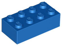 Brick 2 x 4 in Blue