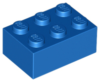 Brick 2 x 3 in Blue