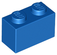 Brick 1 x 2 in Blue