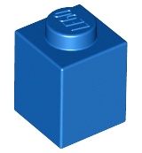 Brick 1 x 1 in Blue