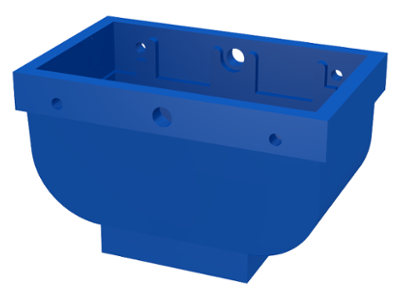 Belville, Equipment, Basket 2 x 4 x 2 without Handle in Blue
