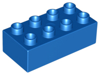 Duplo Brick 2 x 4 in Blue