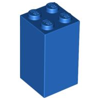 Brick 2 x 2 x 3 in Blue