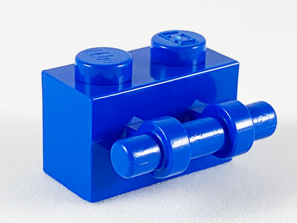 Brick Special 1 x 2 with Handle in Blue
